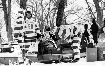 barber pole snowmobile suits th